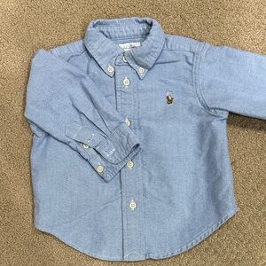 Ralph Lauren Light Blue Kids Button Down Shirt